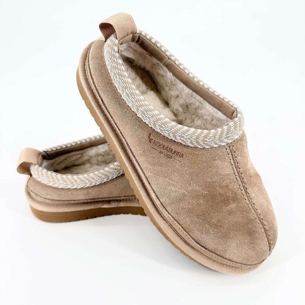 Koolaburra by UGG Burree Suede Slippers Women’s Size 7
Condition: EUC Tan Suede
